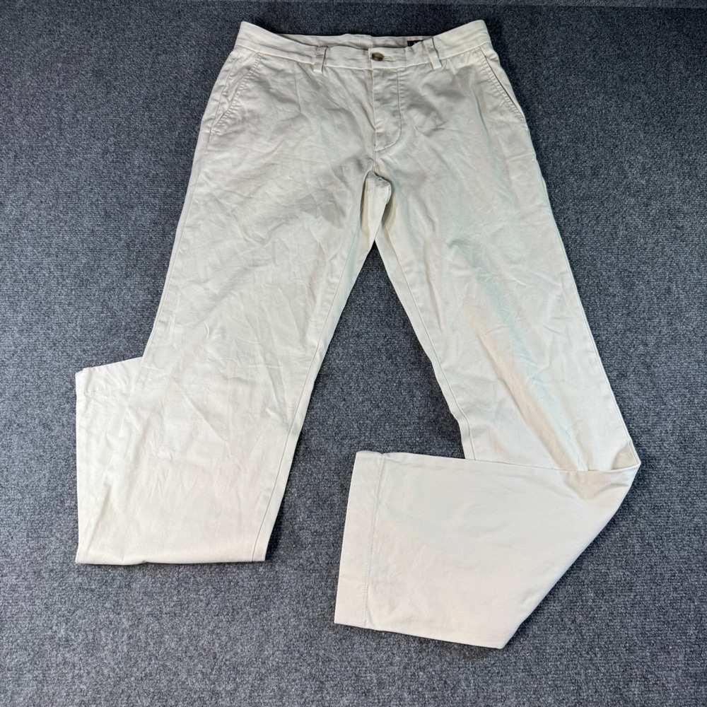 Vineyard Vines Breaker Pant Mens 30x34 Stone Khaki Cotton Stretch Chino Trousers